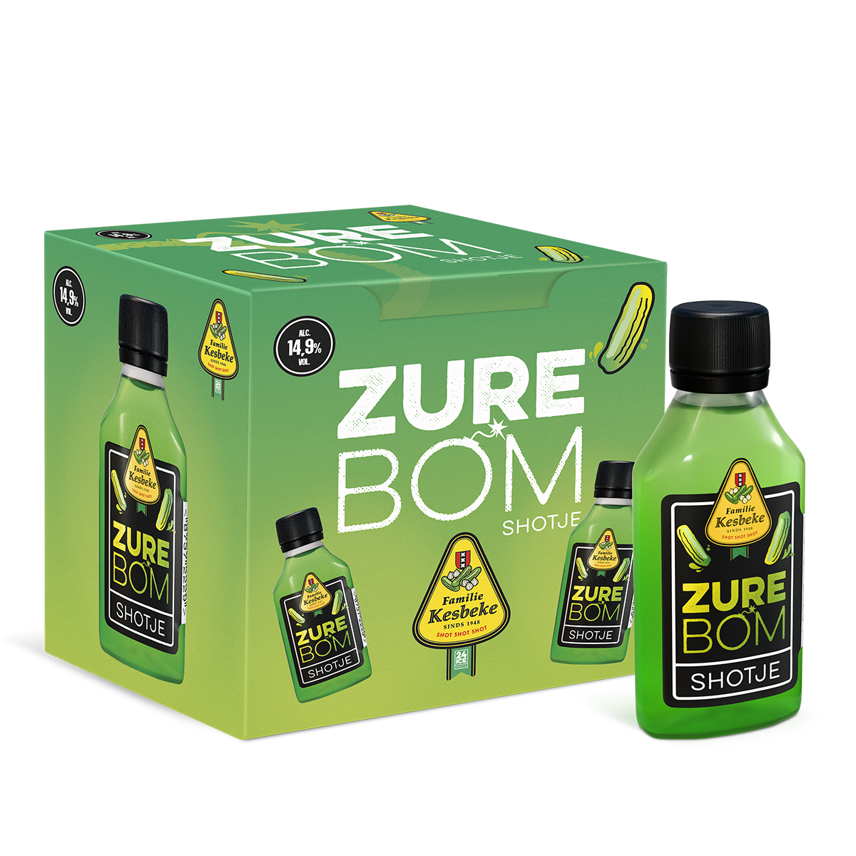 Kesbeke zure bom shots – 8-pack